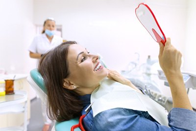 Patient in Blue Springs smiling after cosmetic dentistry